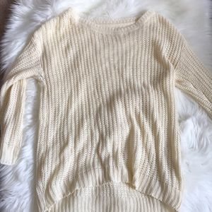 Cream knit sweater